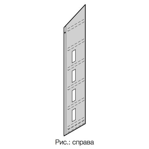 HORMANN 2010297 Боковой тент*, ширина: 650 мм, Высота герметизатора ворот: 3750 мм, справа