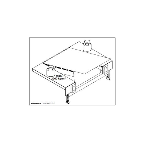 HORMANN 310089 Наклейка «макс. 1000 кг»