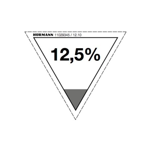HORMANN 2011396 Наклейка 12,5 %