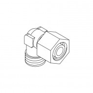 HORMANN 307080 Муфта-уголок 3/8" - M18  1,5 с гайками